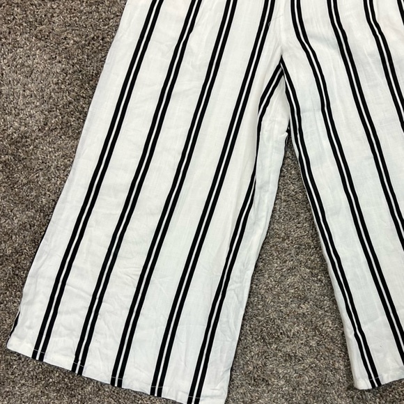 Lulu’s Margo Black and White Striped Strapless Midi Jumpsuit womens size small - Picture 3 of 15
